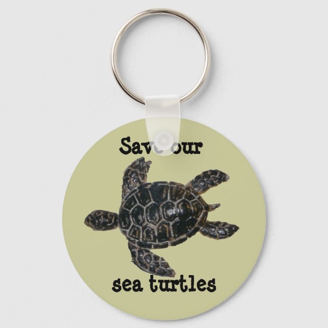 Save and Protect Sea Turtles Key Ring (Front)