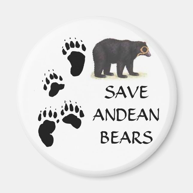 SAVE ANDEAN BEARS MAGNET (Front)
