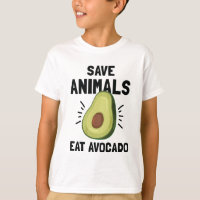Save Animals Eat Avocado Funny Vegetarian Vegan