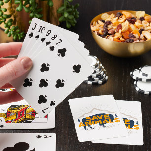 Save Animals Eat People Playing Cards