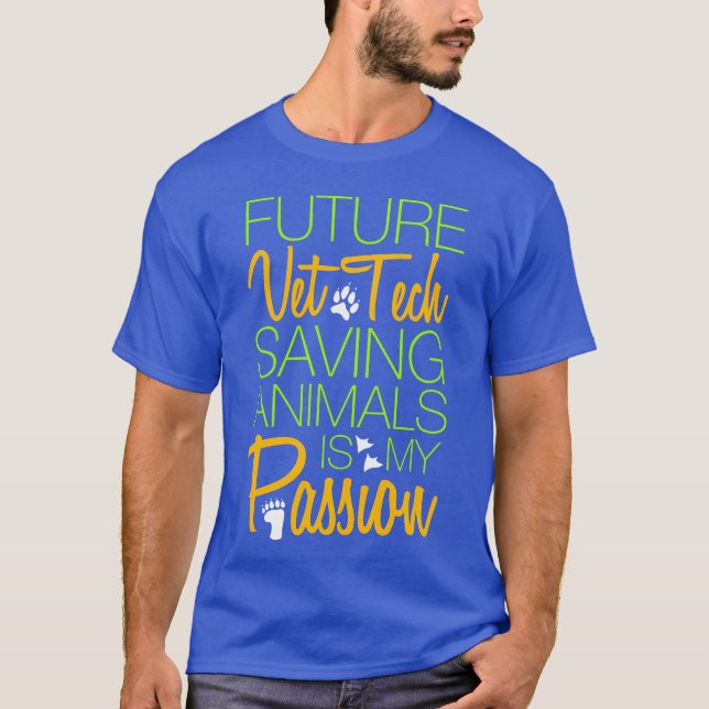 Save Animals Veterinary Assistant Veterinarian Gra T-Shirt (Front)