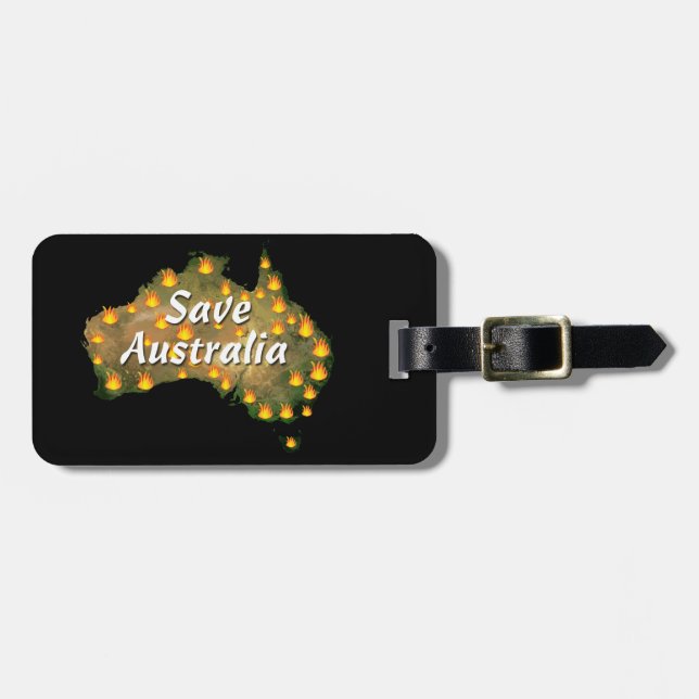 Save Australia From Bushfire Disaster Luggage Tag (Front Horizontal)