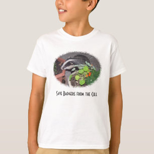 Save Badgers from Cull T-shirts, lovely Baby Photo T-Shirt