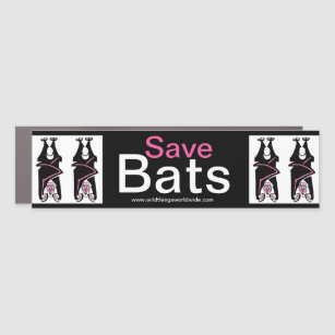 Save Bats-  car magnet