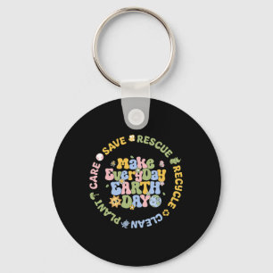 Save Bees Rescue Animals Recycle Care Every Day Ea Key Ring