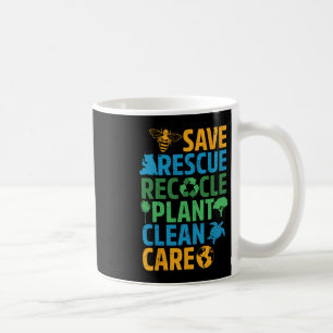 Save Bees Rescue Animals Recycle Plastict Earth Da Coffee Mug