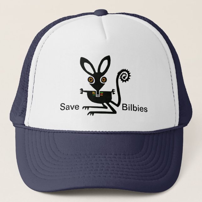 Save  BILBIES- Conservation - Ecology - Nature Trucker Hat (Front)