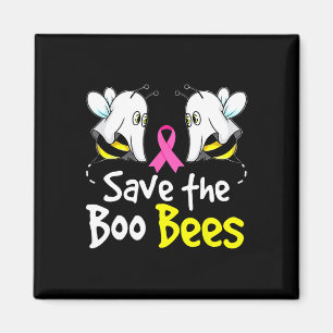 Save Boo Bees Fun Breast Cancer Awareness Hallowee Magnet