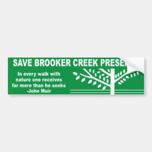 Save Brooker Creek Preserve Bumper Sticker