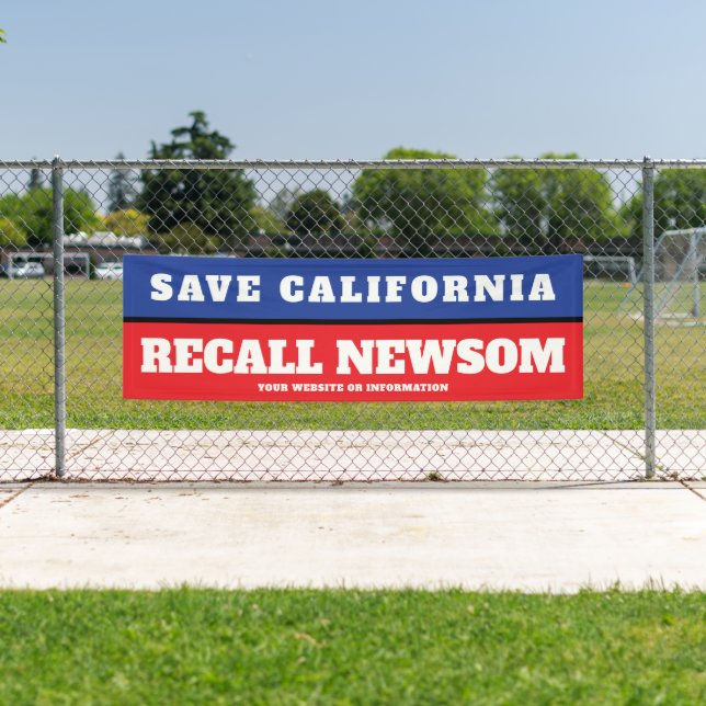 Save California Recall Governor Newsom Banner (Insitu)