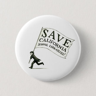 Save California School Libraries - Hugo Cabret 6 Cm Round Badge