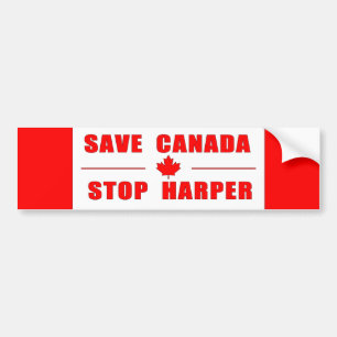 Save Canada - Stop Harper Bumper Sticker