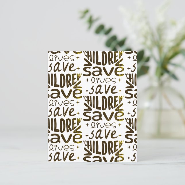 Save Children, Save Lives (Standing Front)