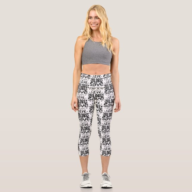 Save Children, Save Lives Capri Leggings (Front)