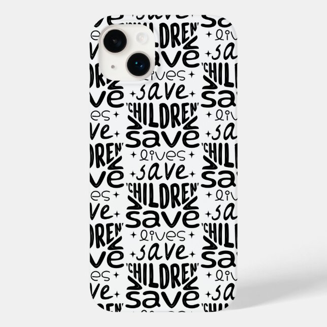 Save Children, Save Lives Case-Mate iPhone Case (Back)