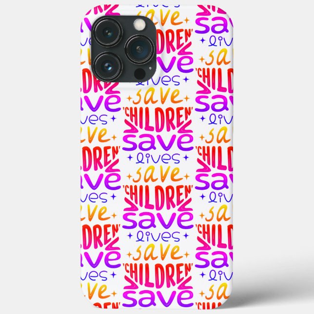 Save Children, Save Lives Case-Mate iPhone Case (Back)