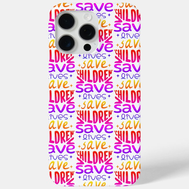 Save Children, Save Lives Case-Mate iPhone Case (Back)