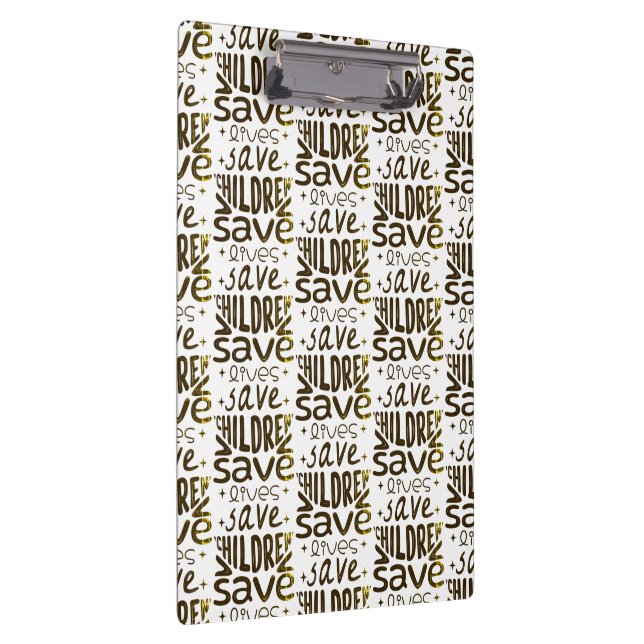 Save Children, Save Lives Clipboard (Right)