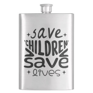 Save Children, Save Lives Hip Flask