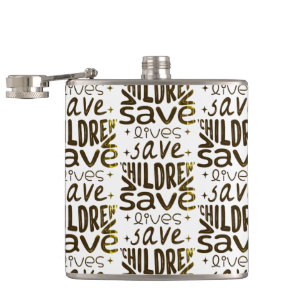 Save Children, Save Lives Hip Flask