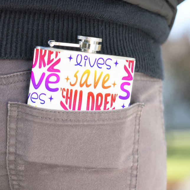 Save Children, Save Lives Hip Flask (In Situ)