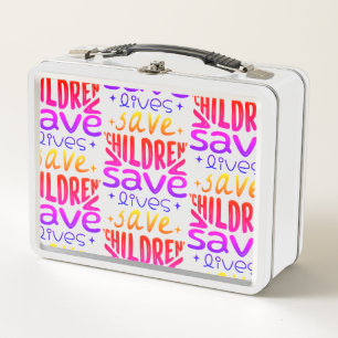 Save Children, Save Lives Metal Lunch Box