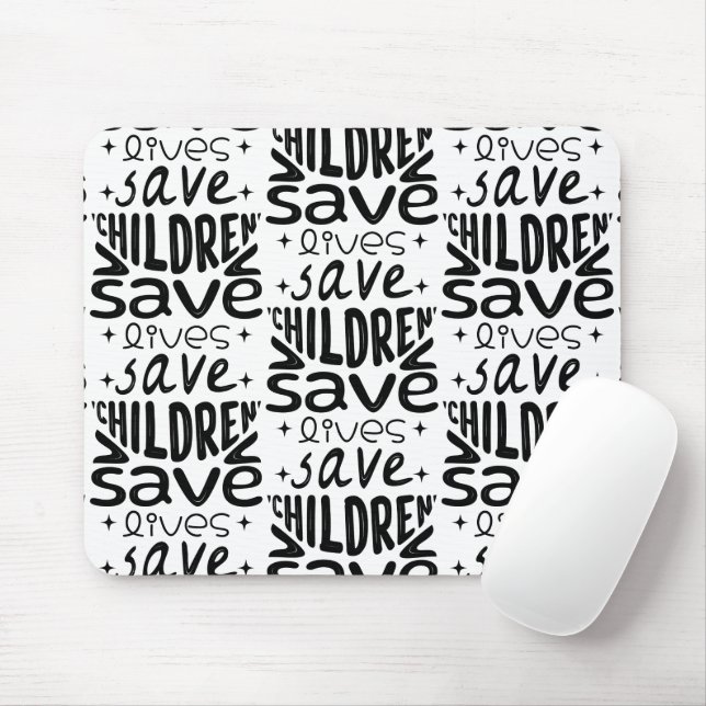 Save Children, Save Lives Mouse Mat (With Mouse)