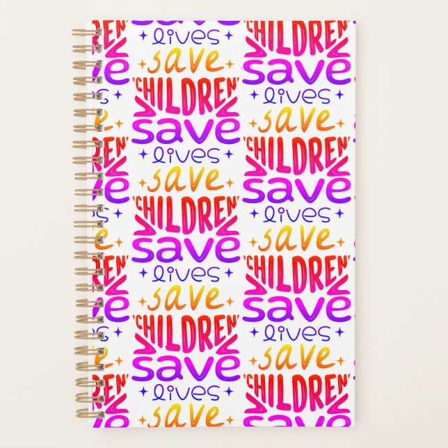 Save Children, Save Lives Planner (Front)
