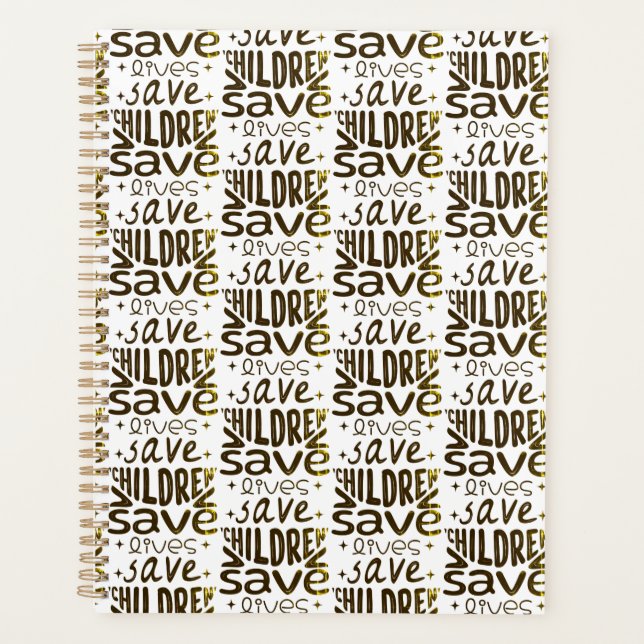 Save Children, Save Lives Planner (Front)