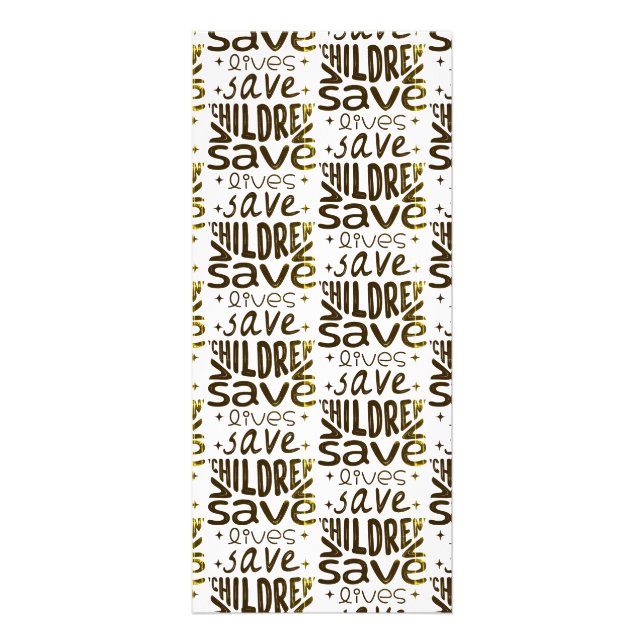 Save Children, Save Lives Rack Card (Front)