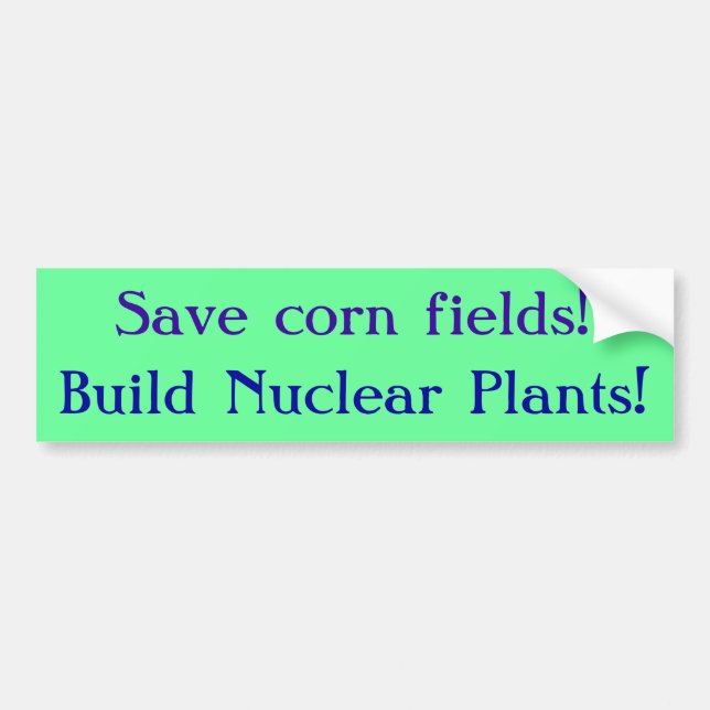 Save Corn Bumper Sticker (Front)
