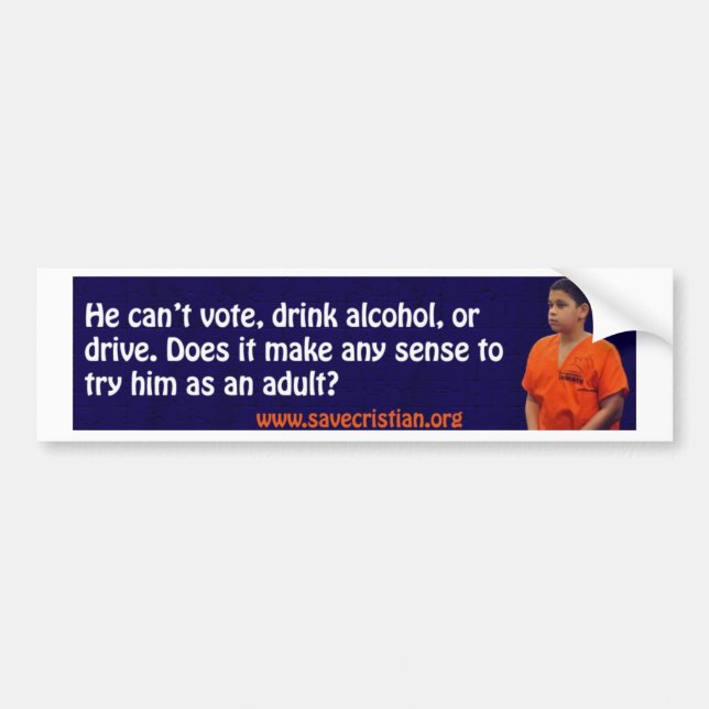 Save Cristian! Bumper Sticker (Front)