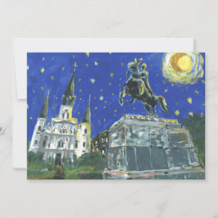 Save Date, Jackson Square, French Quarter Card