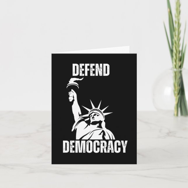 Save Democracy 2025 Design  Card (Front)
