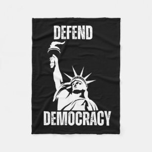 Save Democracy 2025 Design Fleece Blanket