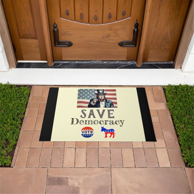 Save Democracy Doormat (Outdoor)