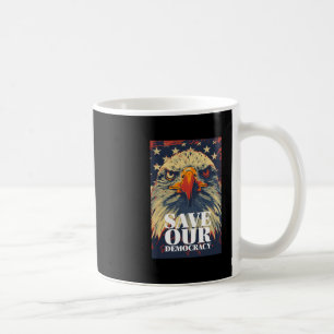 Save Democracy Sticker Coffee Mug