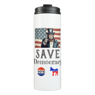 Save Democracy Thermal Tumbler