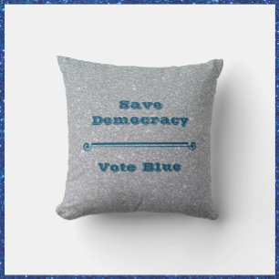 Save Democracy Throw Pillow
