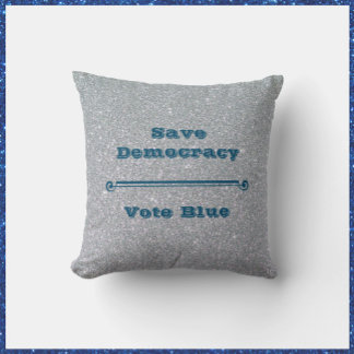 Save Democracy Throw Pillow