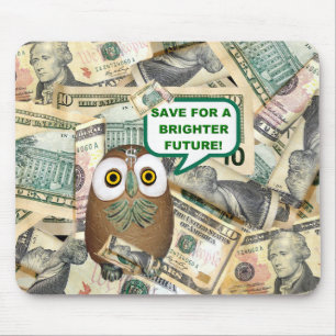 SAVE! Dollar Bill Mousepad
