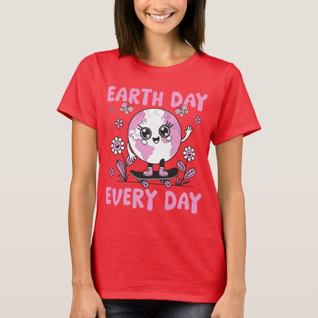 Save Earth Axolotls Live Here | Cute Environment T-Shirt (Front)