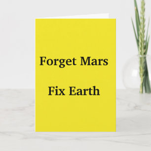 Save Earth Card