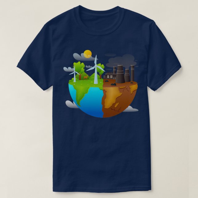 Save Earth Climate Crisis T-Shirt (Design Front)