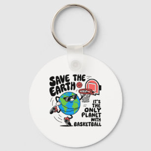 Save Earth Conservation Sketll Player Earth Day Ki Key Ring