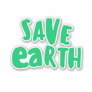 Save Earth day Typography, Eco Environmental 