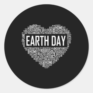 Save Earth Gift Earth Day Lover Environmental Awar Classic Round Sticker