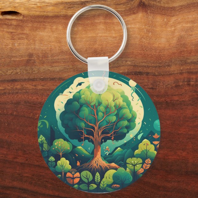 Save Earth, Save Nature – Eco-Friendly Key Ring (Back)
