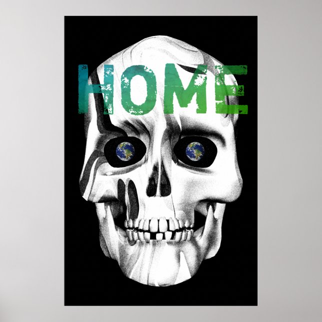 Save Earth Skull Poster (Front)