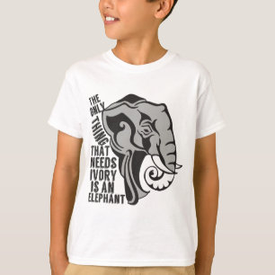 Save Elephants Stop Poaching Ivory T-Shirt